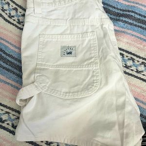 SOLD Vintage white LEE painters shorts
